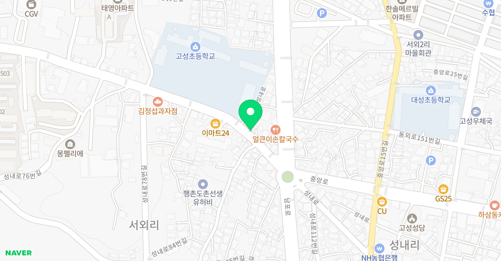 미래희망 학원 위치