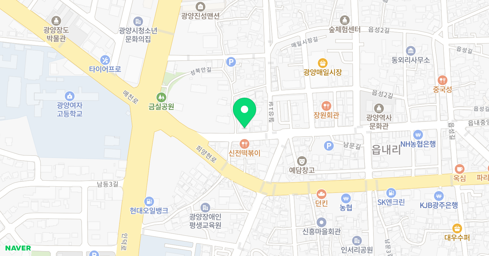 청어람 학원 위치
