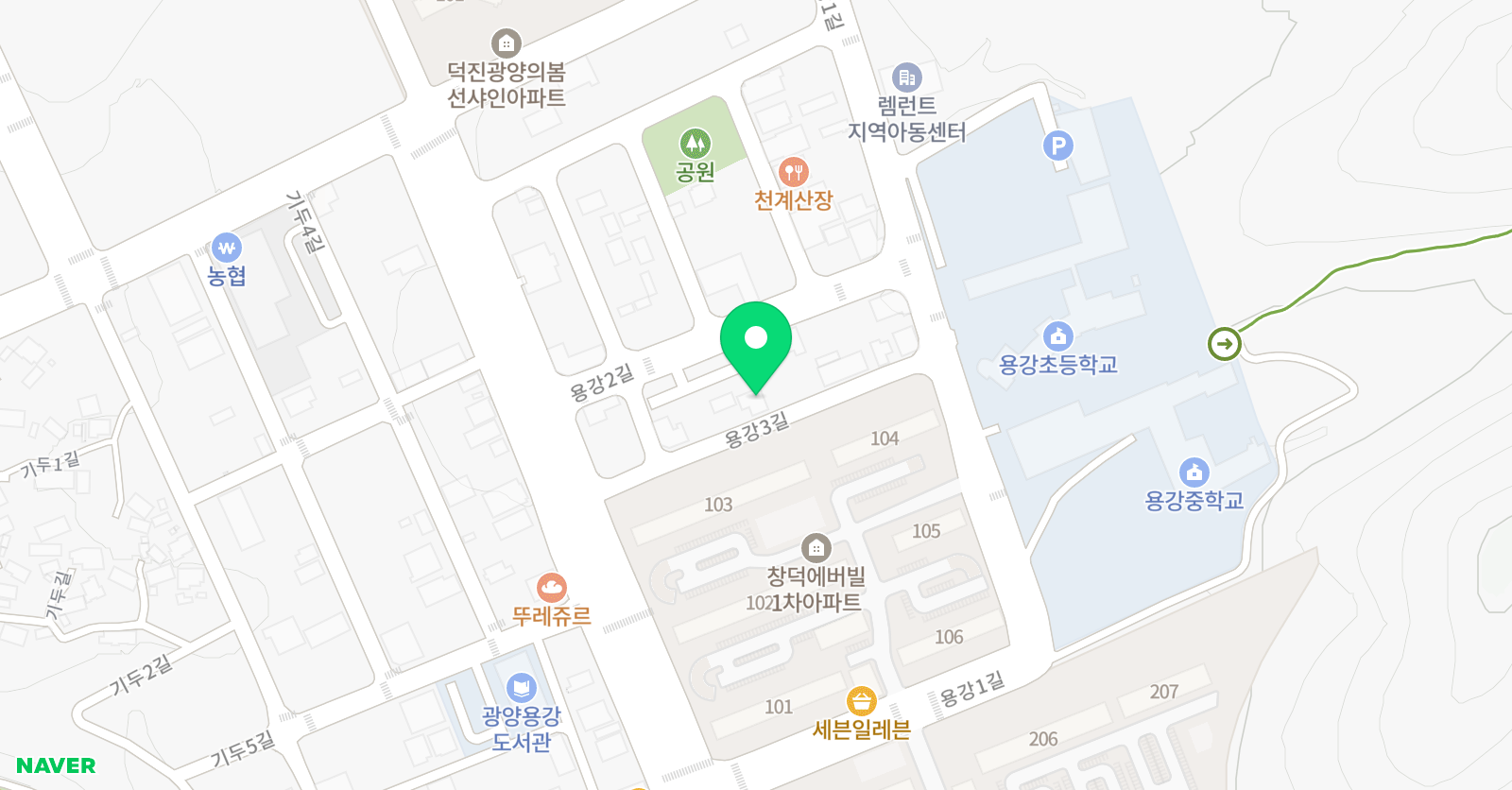 스마트해법 영어 용강점 위치