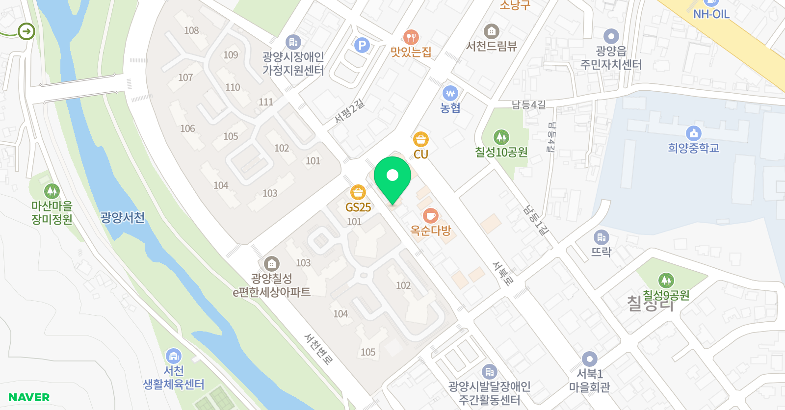 비가나 수학전문학원 위치