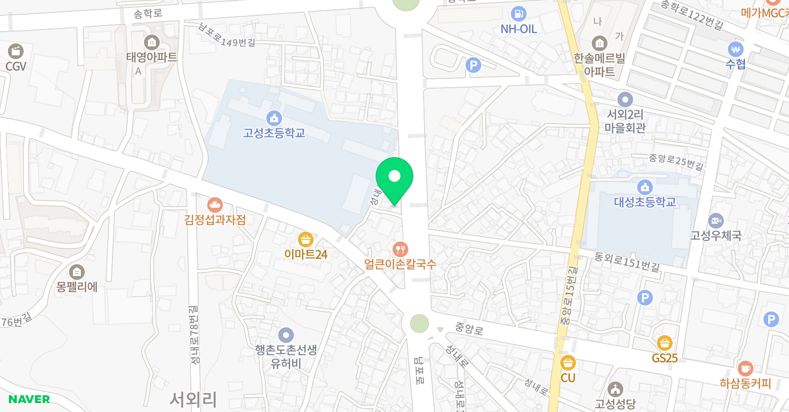 지앤비 영어 스마트해법수학 경남고성캠퍼스점 위치