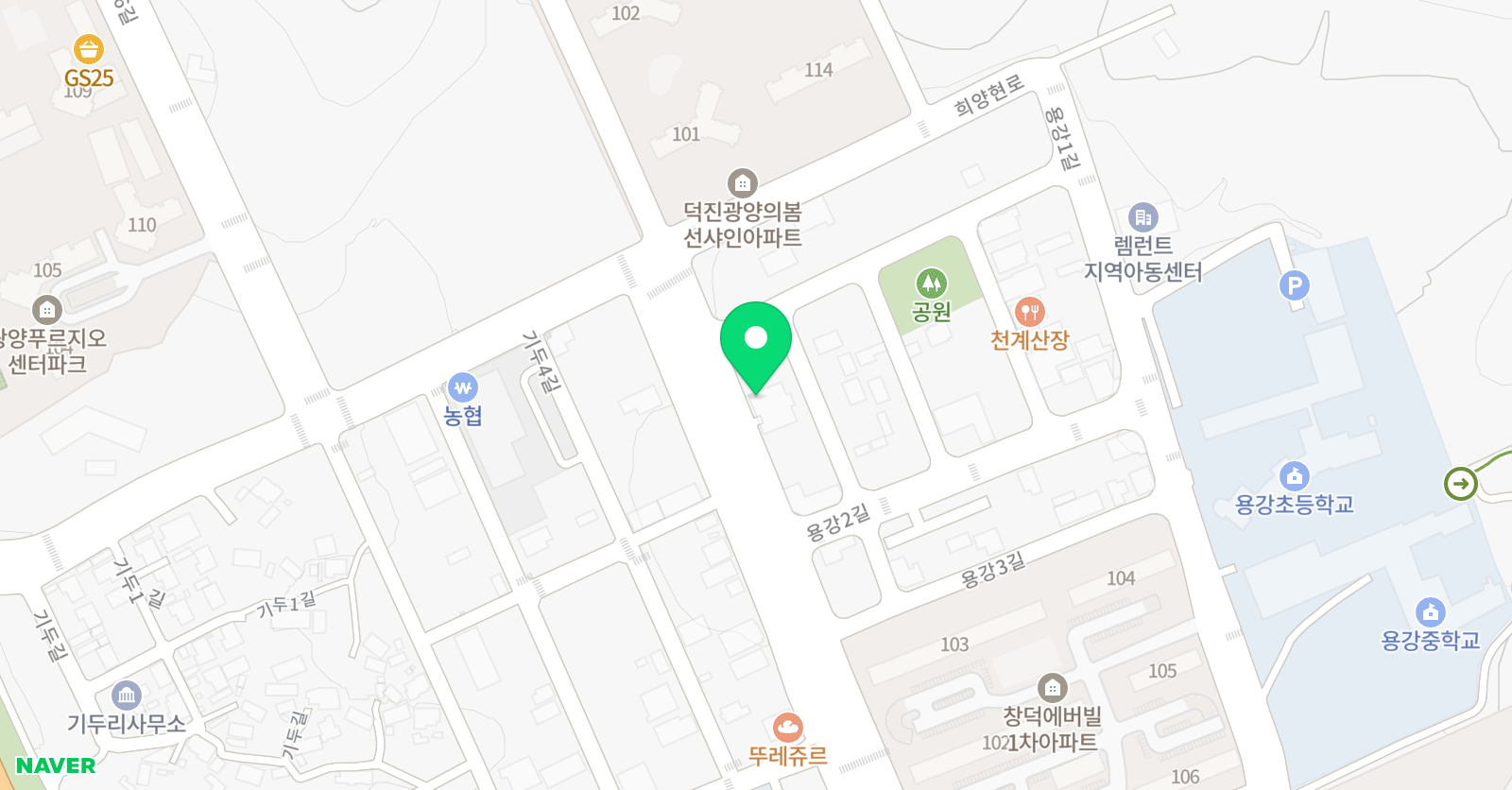 이젠 TCC 수학학원 위치