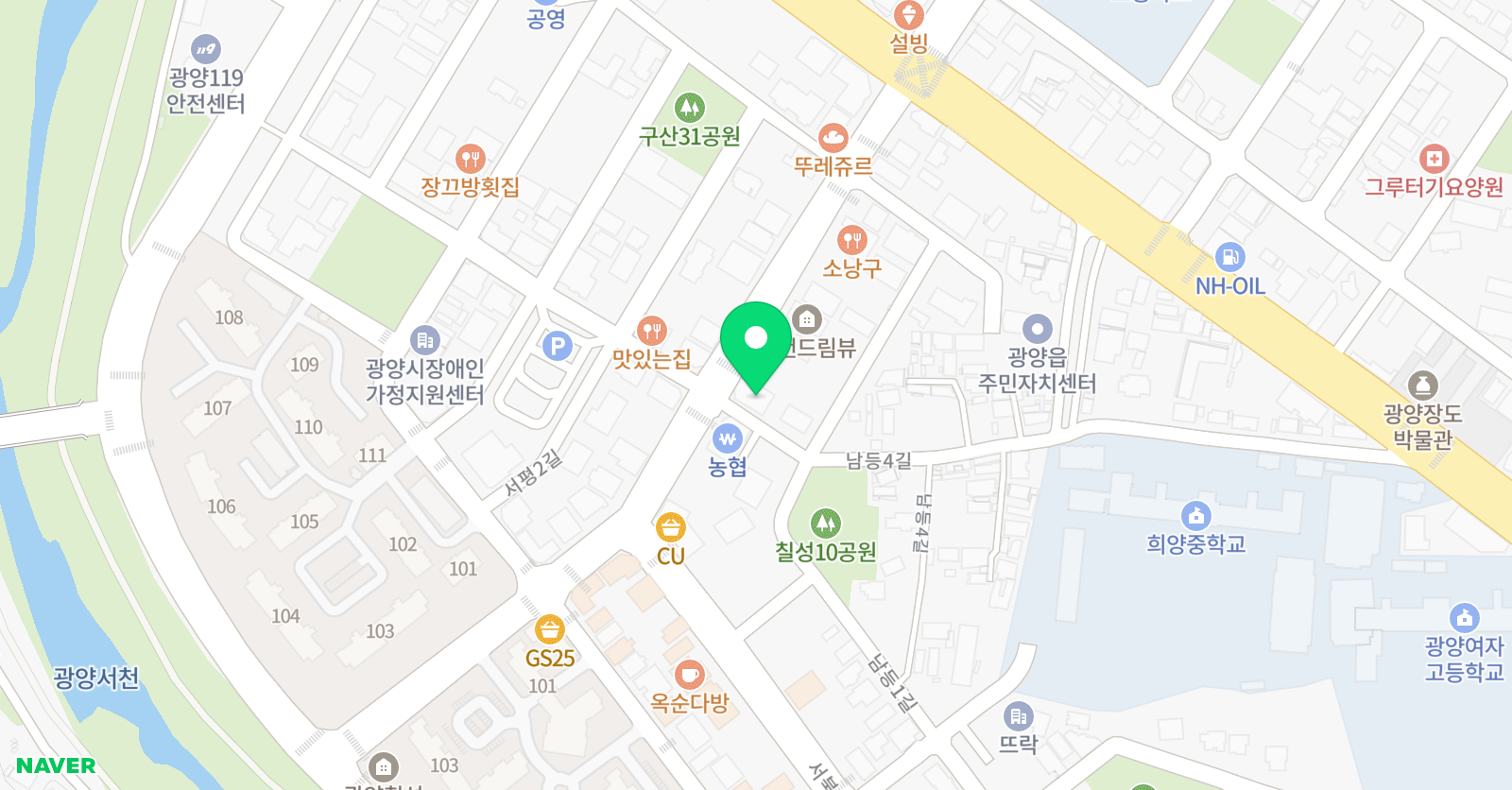 개천의용 학원 위치