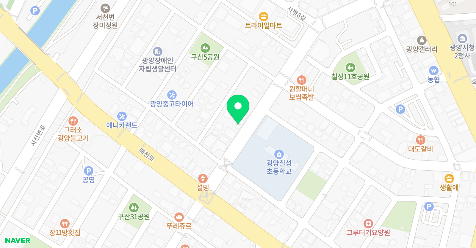 금강 태권도 위치