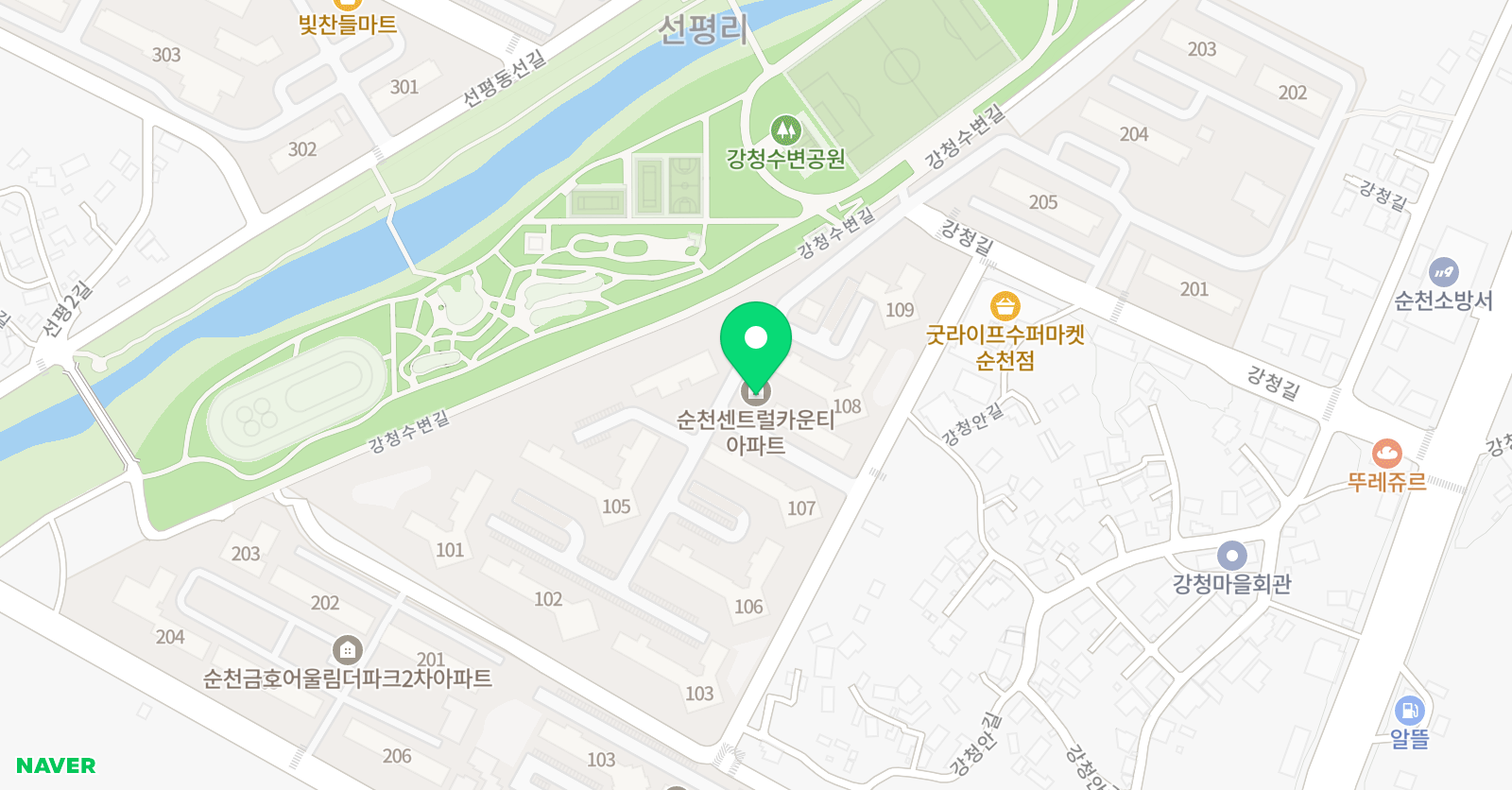 참교육 태권도 위치