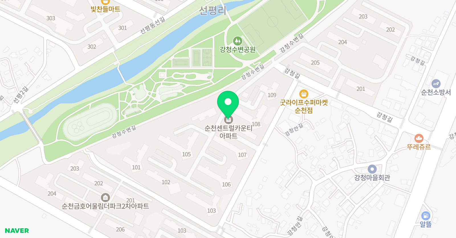 공터 영어 이룸 수학학원 순천서면센터 위치