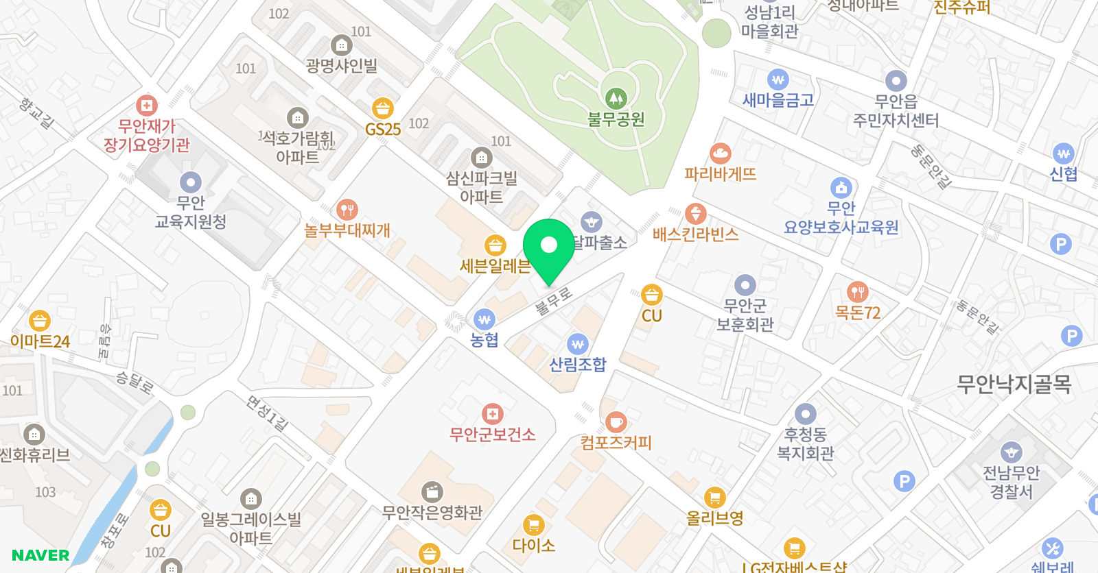스마트해법수학 전남무안점 위치