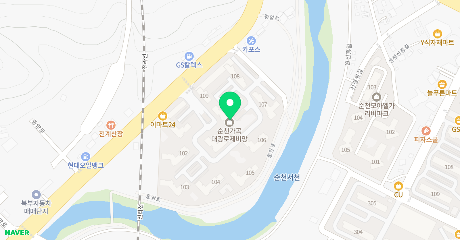뮤엠영어 가곡대광점 위치