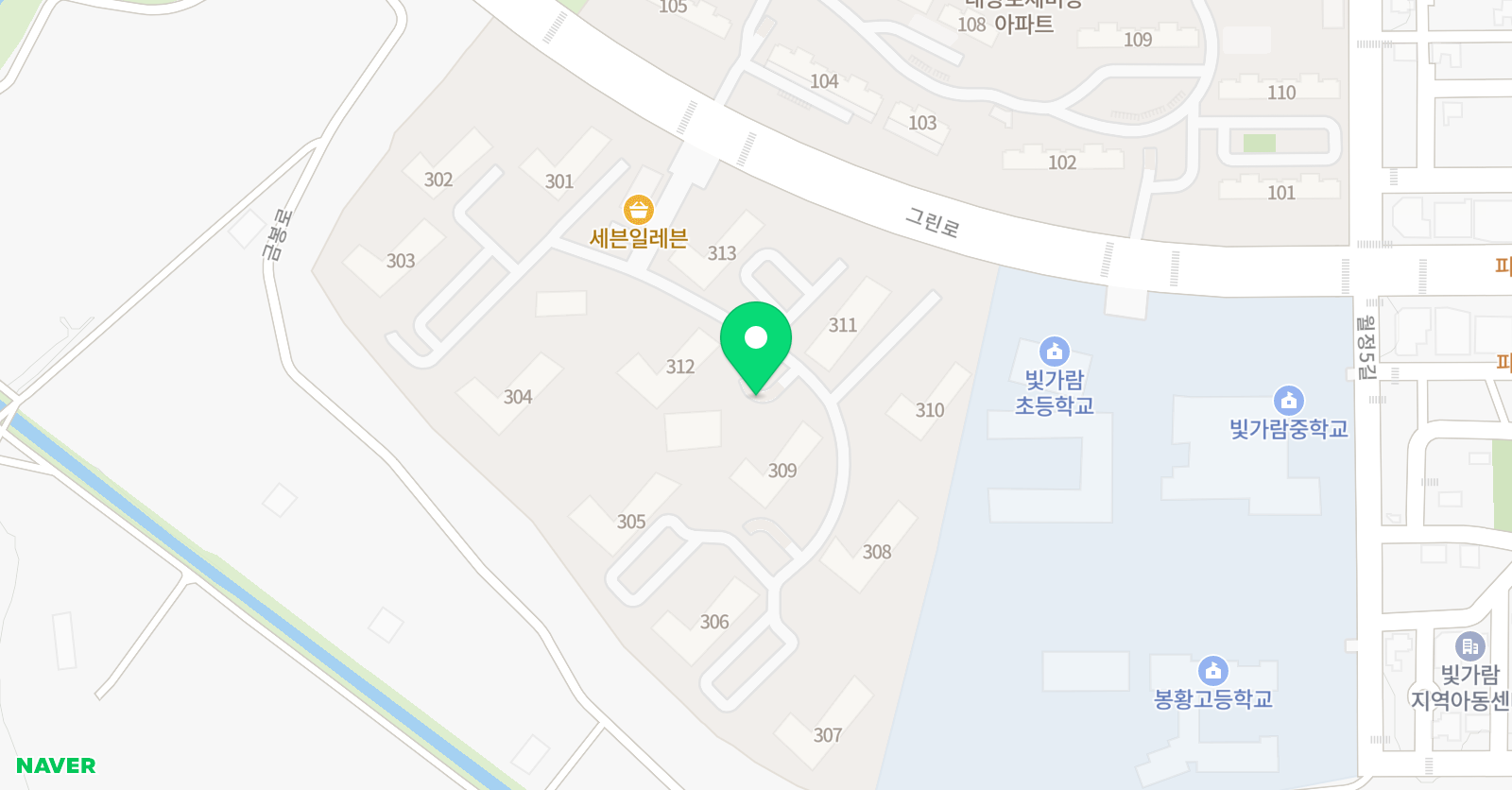 푸르넷 영하샘 공부방 위치