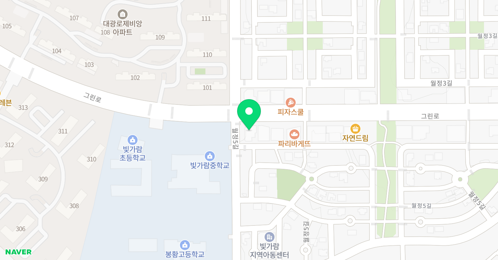 아르떼홍익 미술 위치