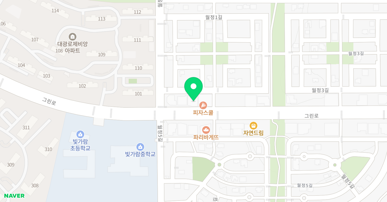 눈높이 러닝센터 빛가람 학원 위치