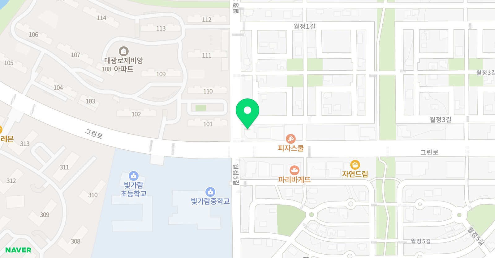 리딩스타 영어학원 빛가람캠퍼스 위치