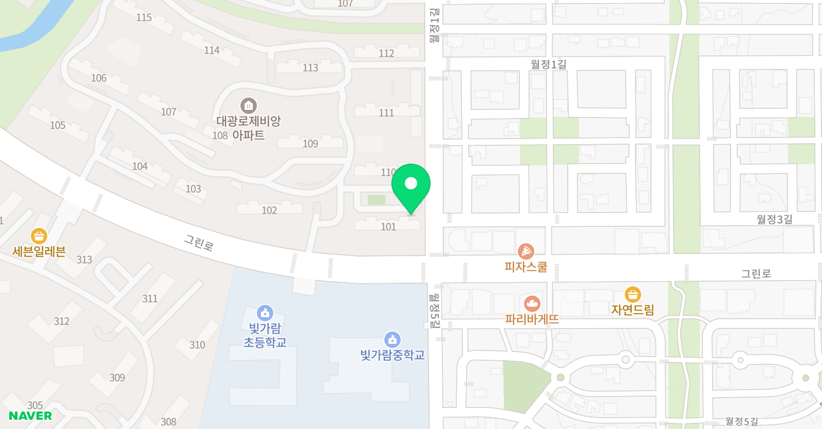 대광푸르넷 공부방 위치