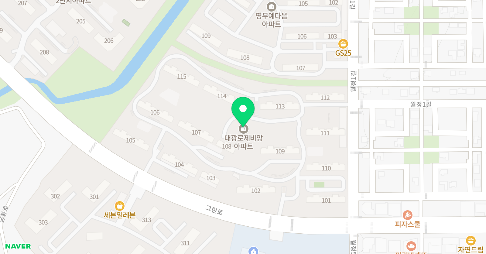 푸르넷 공부방 대광 영어 위치