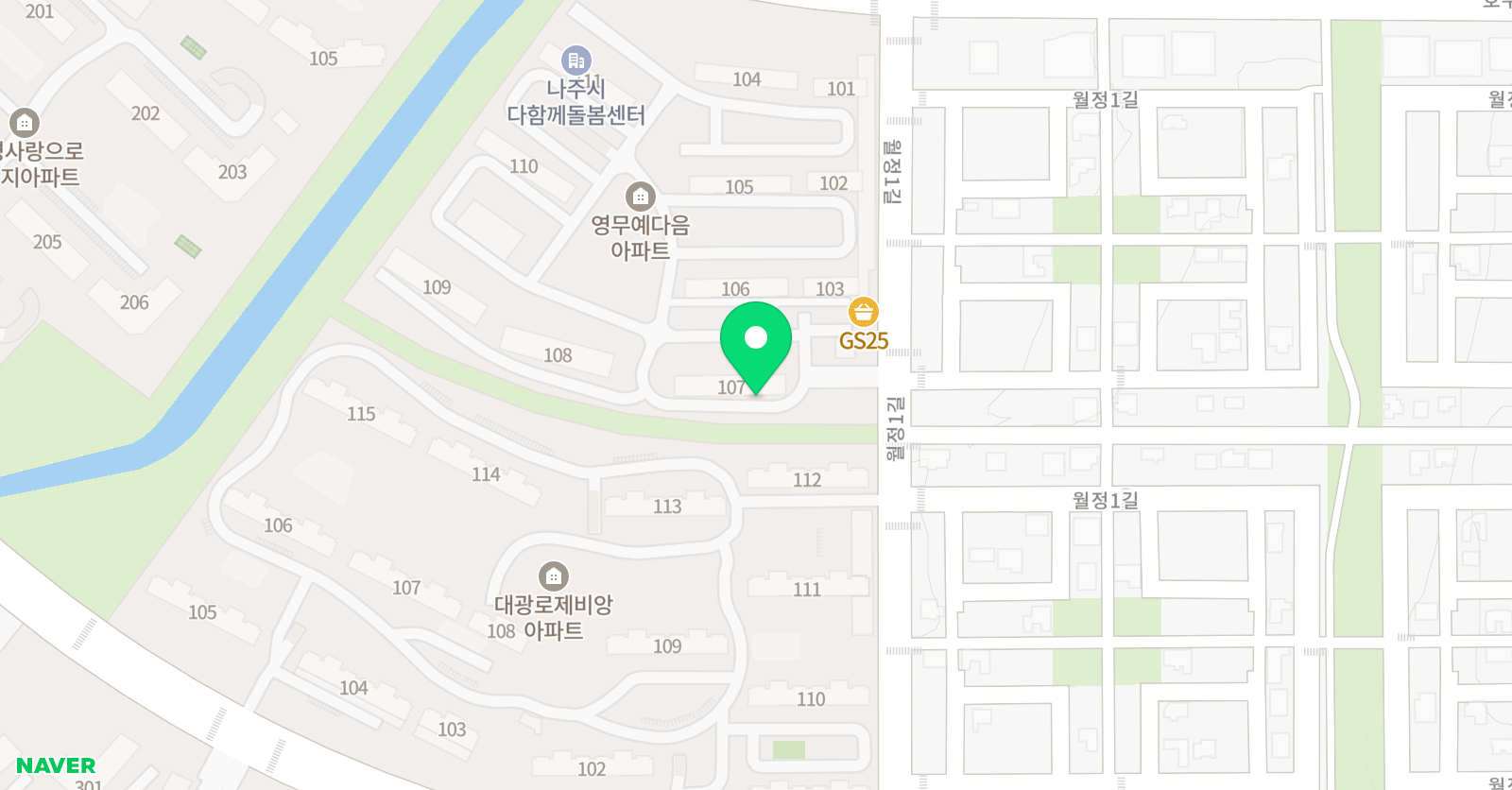 빛가람 영어 수잉글리쉬 위치