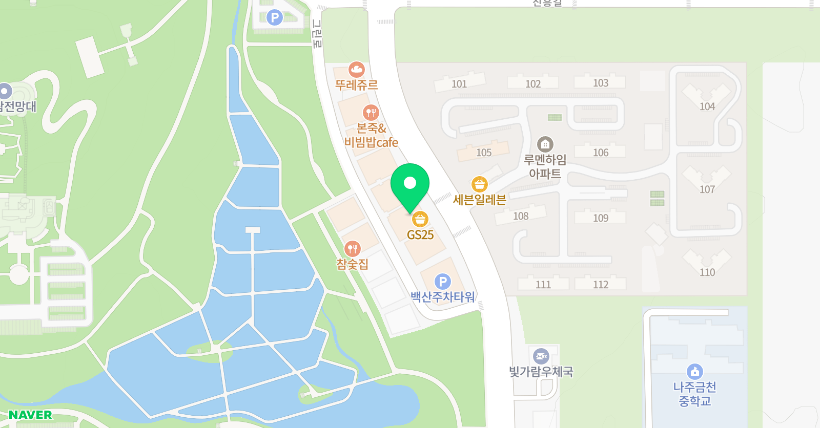K 영어전문학원 위치