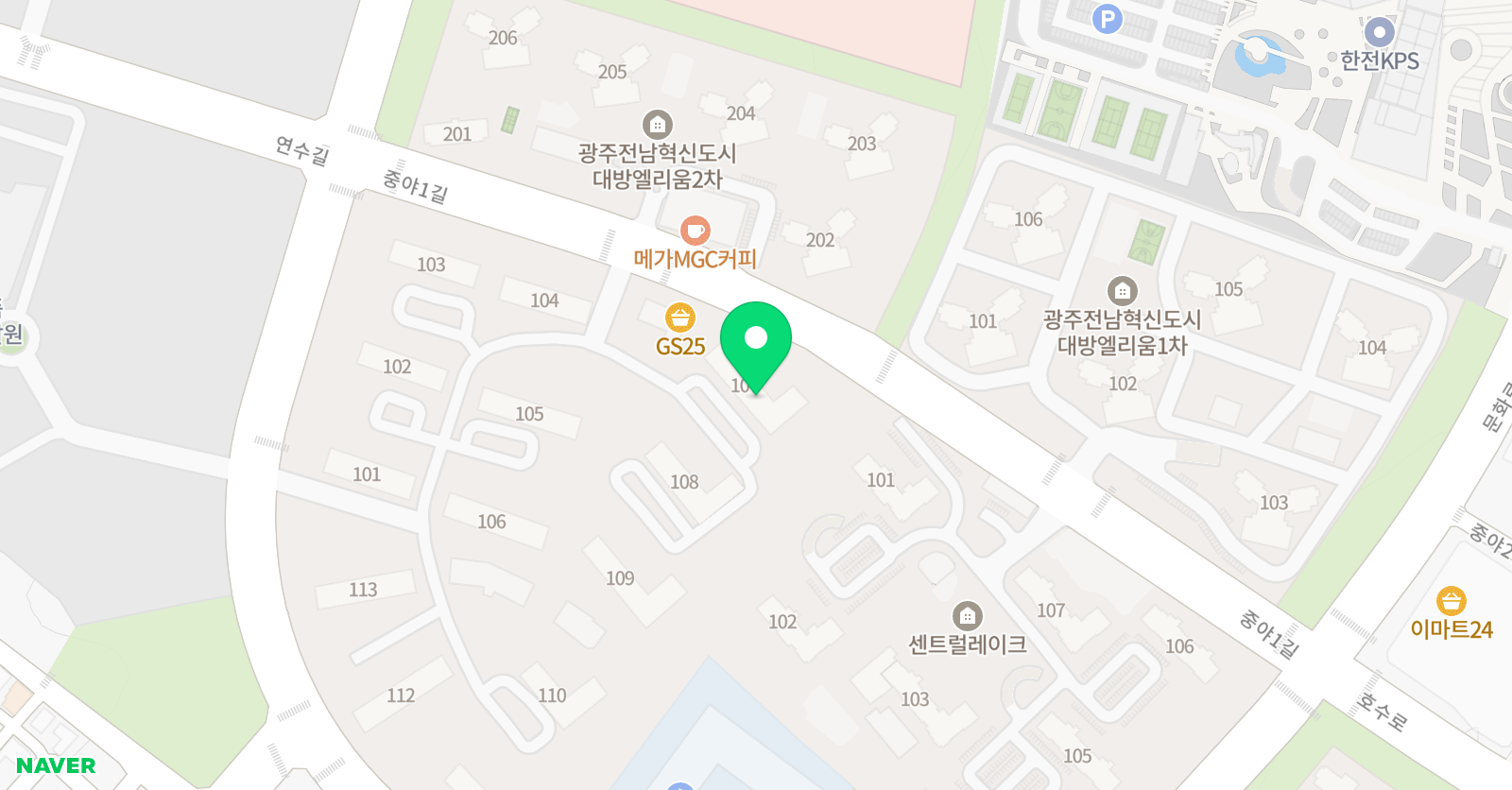 푸르넷 공부방 하니쌤 위치