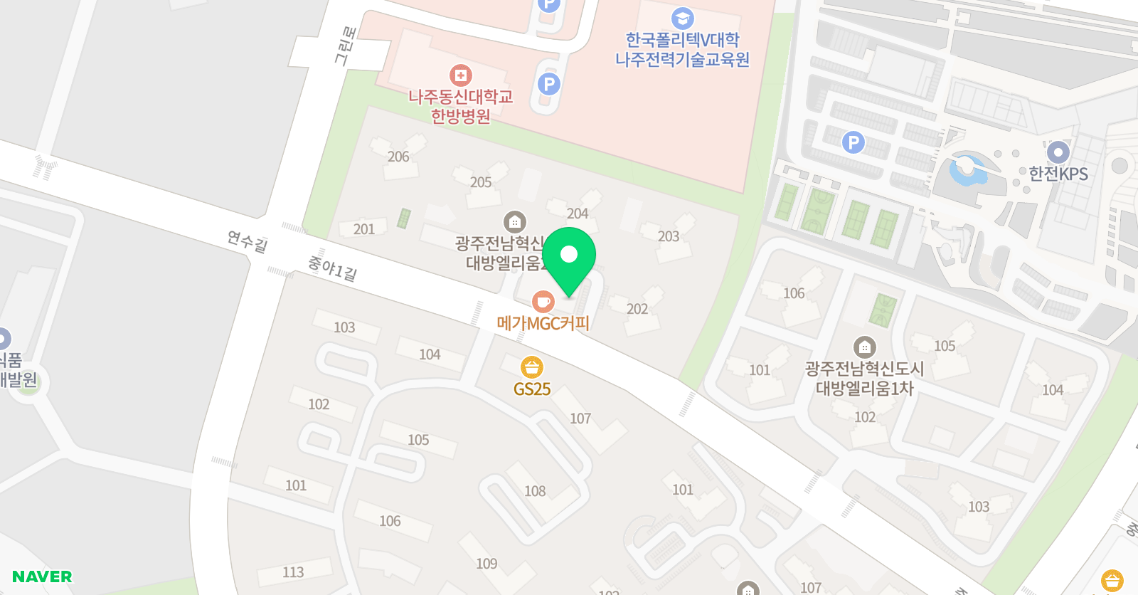 아이사랑 태권도 위치