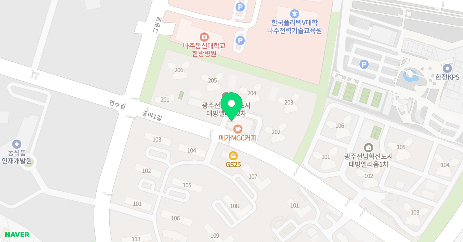 채움 수학학원 위치