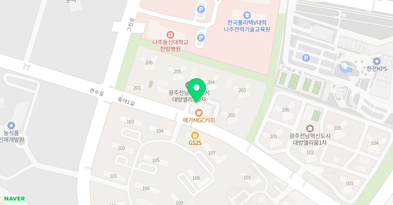 빛아트 미술학원 위치