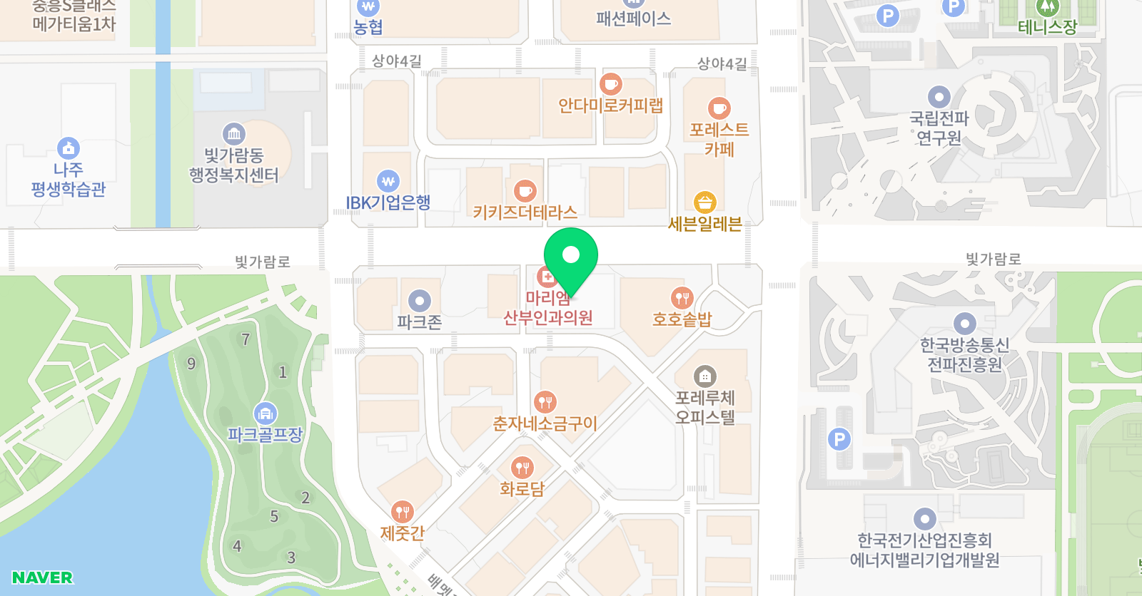 나주혁신 유소년축구단 위치