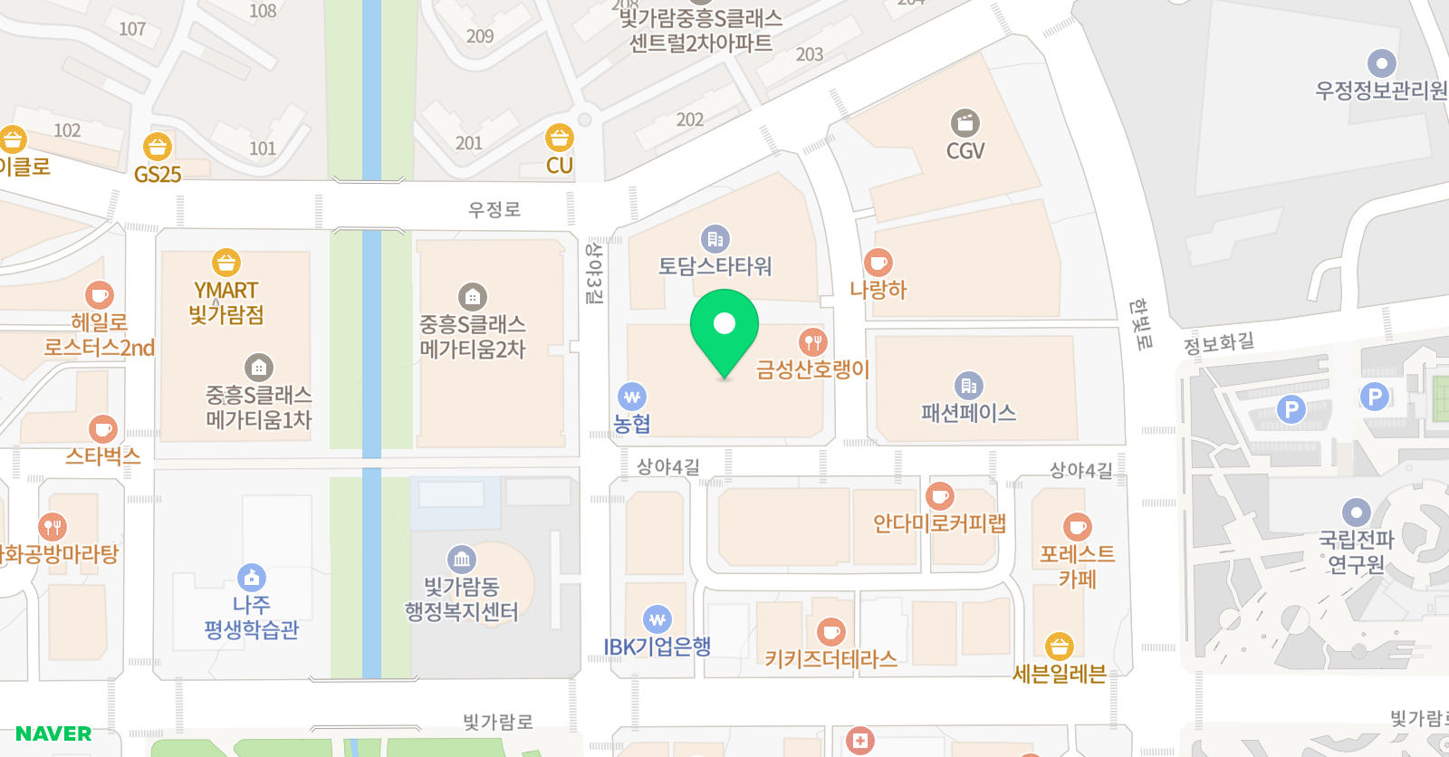 드럼앤보컬디자이너학원 위치