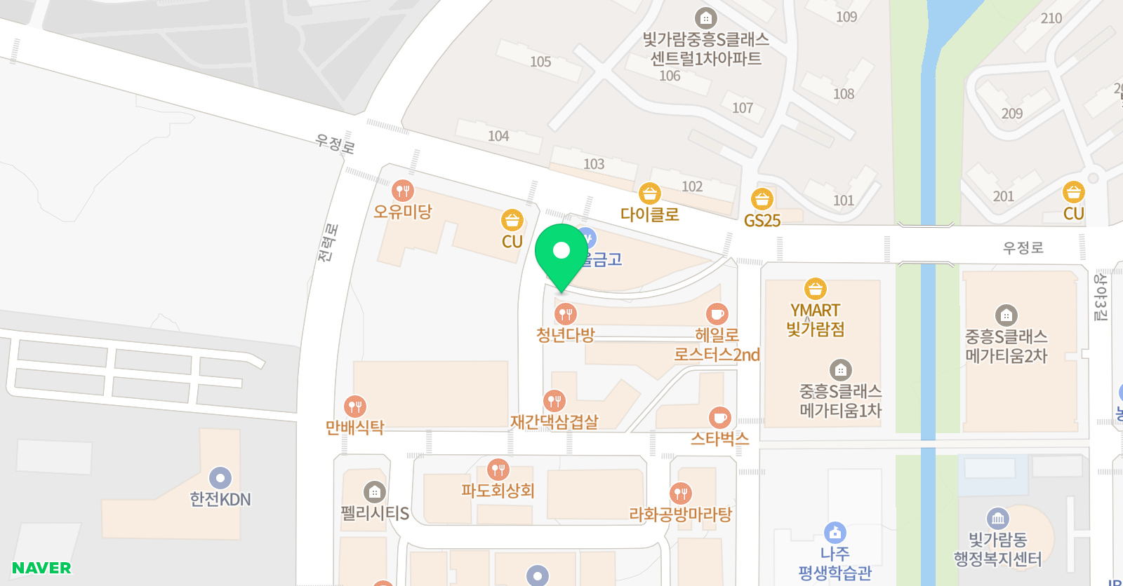 럭키즈 어학원 위치