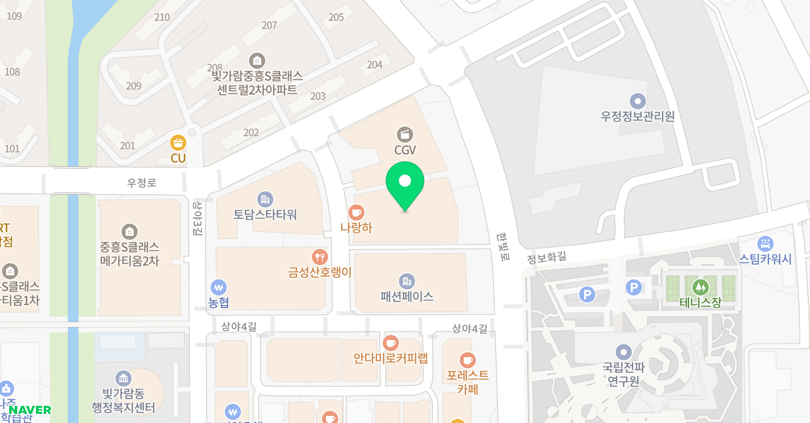 스위밍차일드 나주혁신점 위치