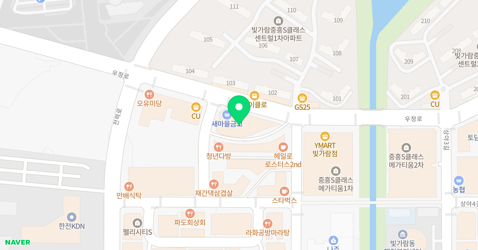 더레벨업 영수학원 위치