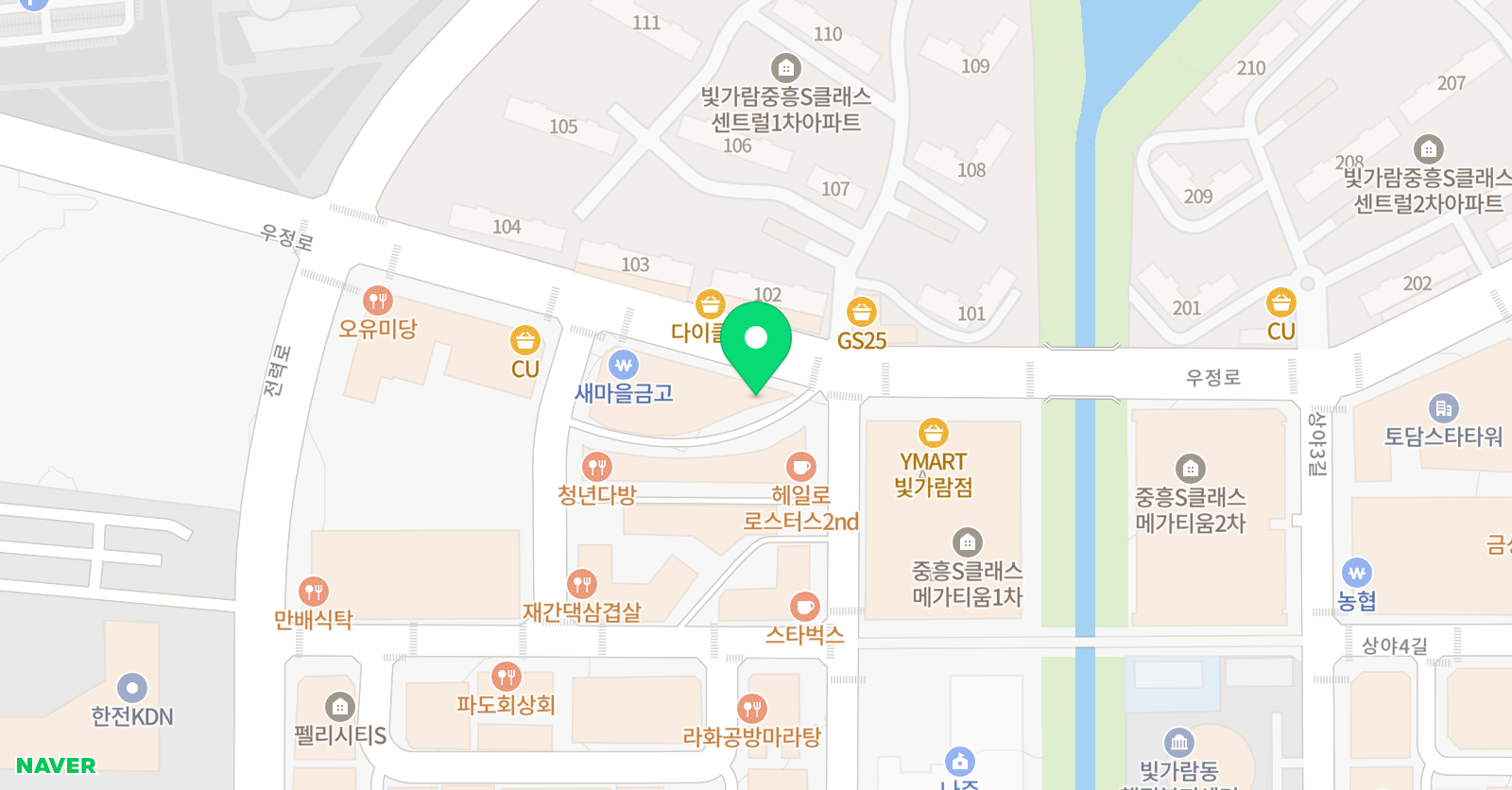 열린 태권도 위치