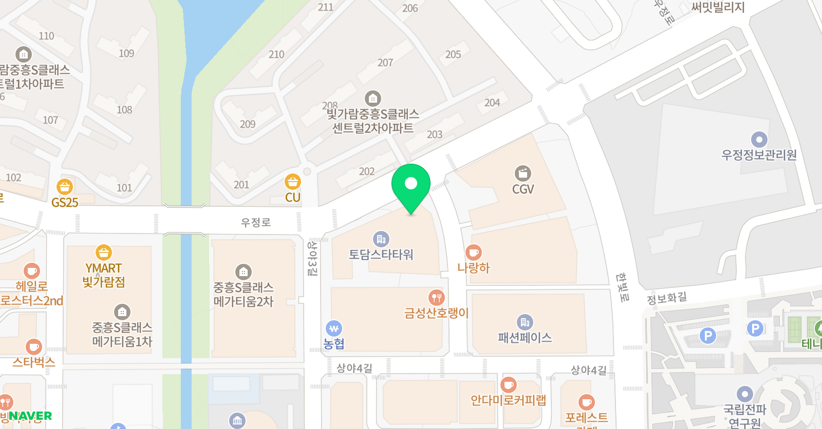 혁신영재 영수학원 위치