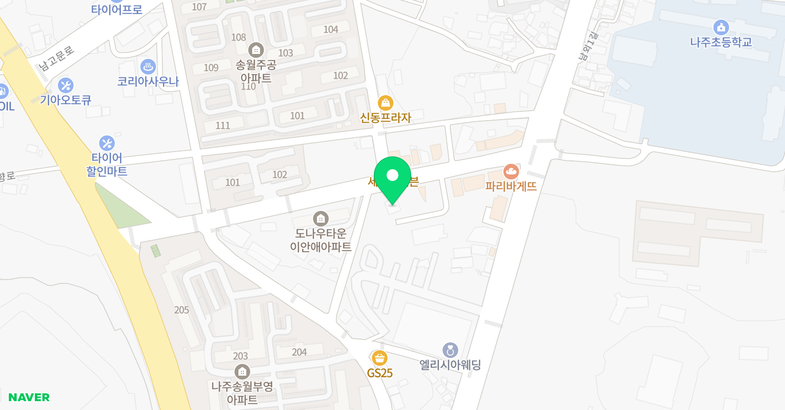 푸르넷 스카이 학원 위치