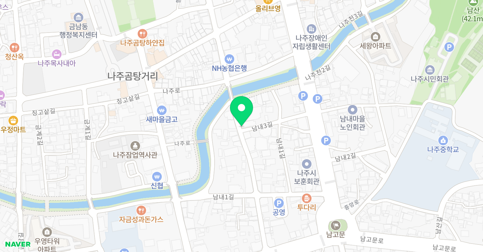 GnB 영어전문학원 나주캠퍼스 위치