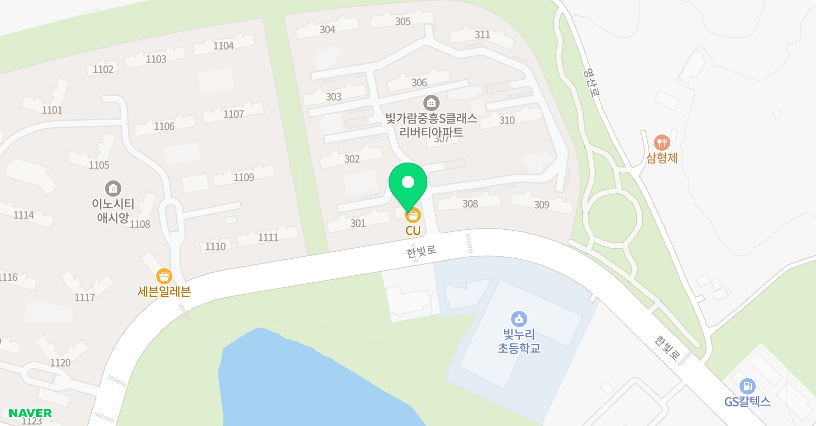빛누리키즈 스포츠 태권도 위치