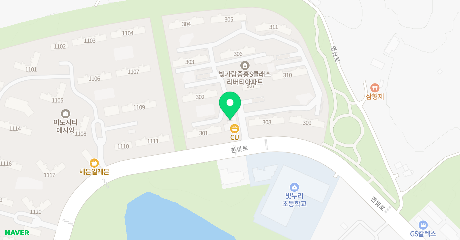 한우리 독서토론논술 빛누리점 위치