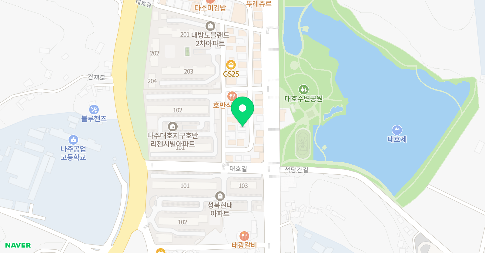 윤선생IGSE 나주대호 어학원 위치