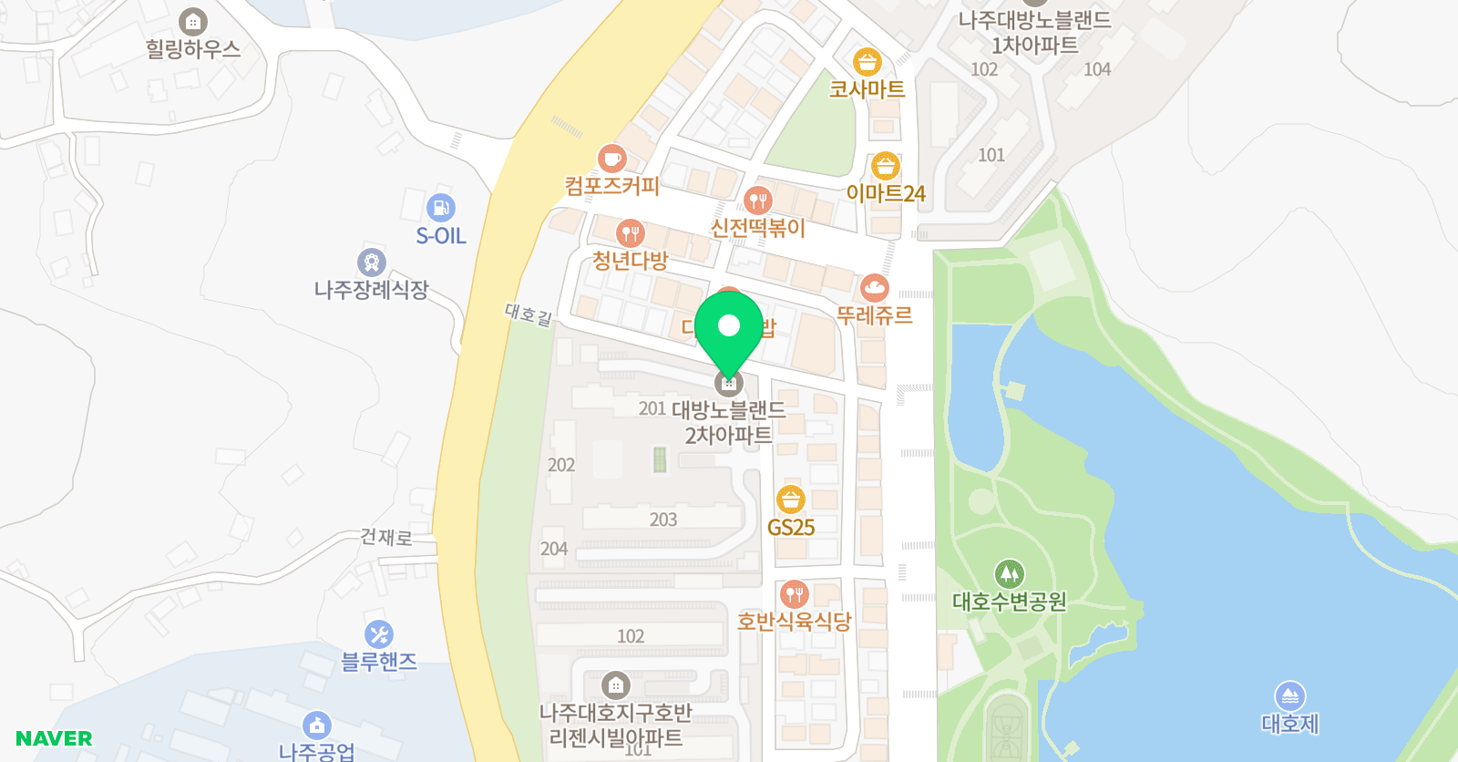 푸르넷 창의력 김쌤 위치