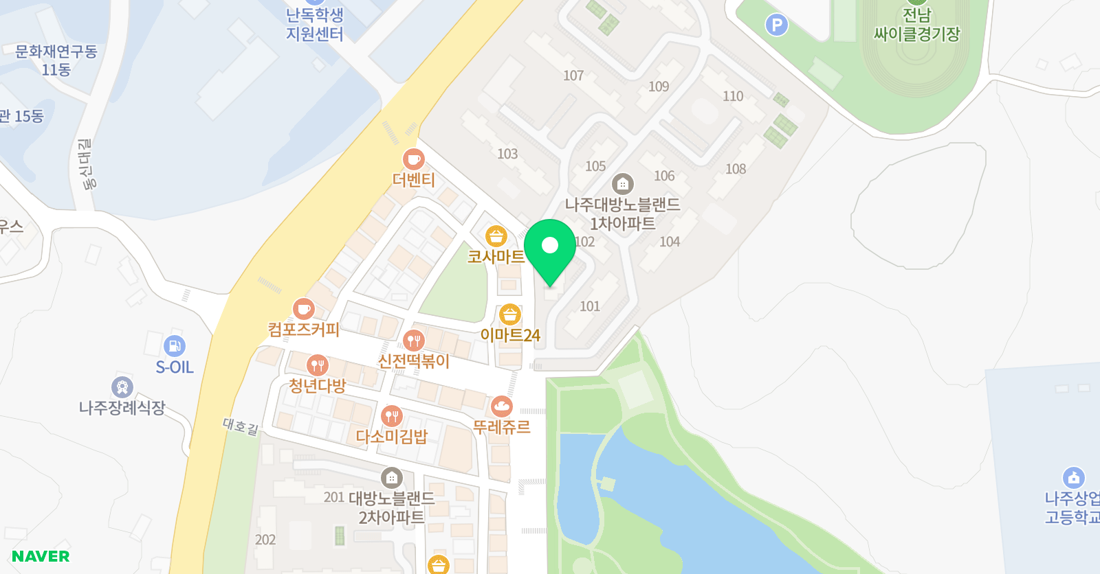 EM 음악전문학원 위치