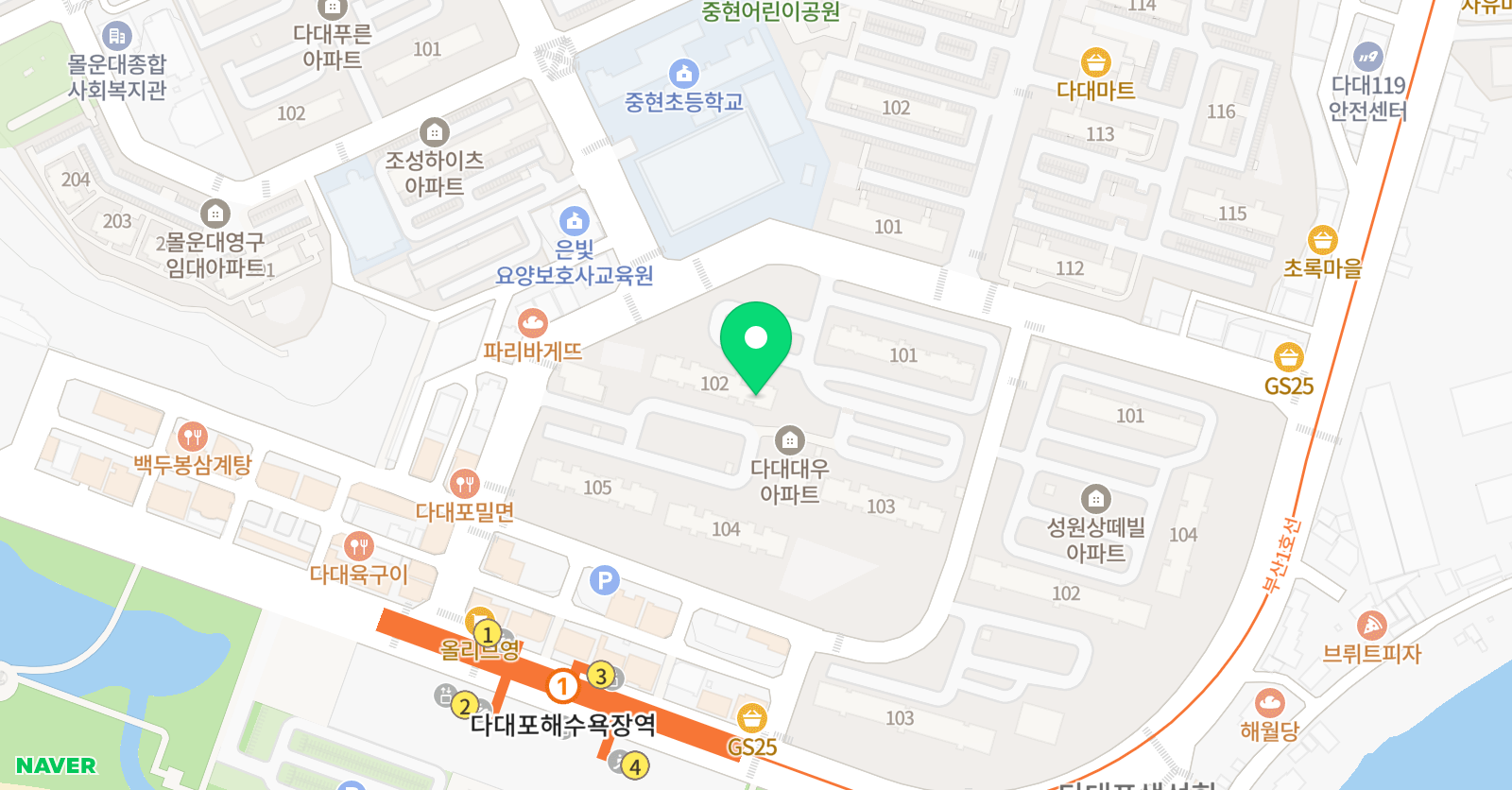 3030영어 다대러닝센터 위치