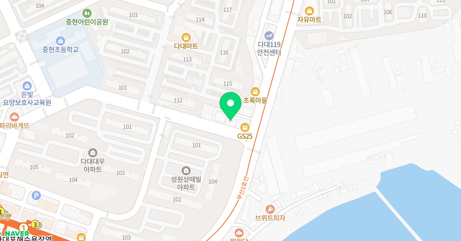 호랑이 수학학원 위치