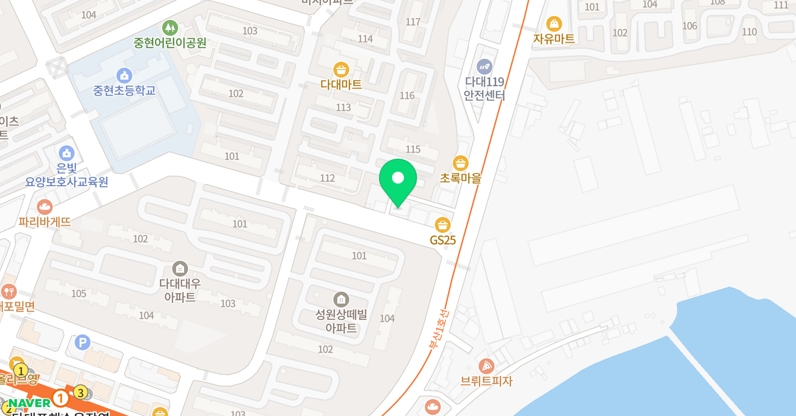 GMA개념원리 수학 다대제1교육원 위치