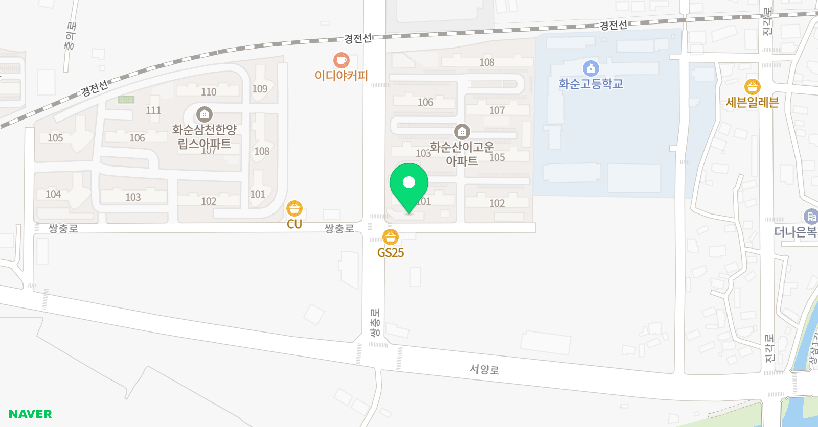 링키영어 화순1호점 위치