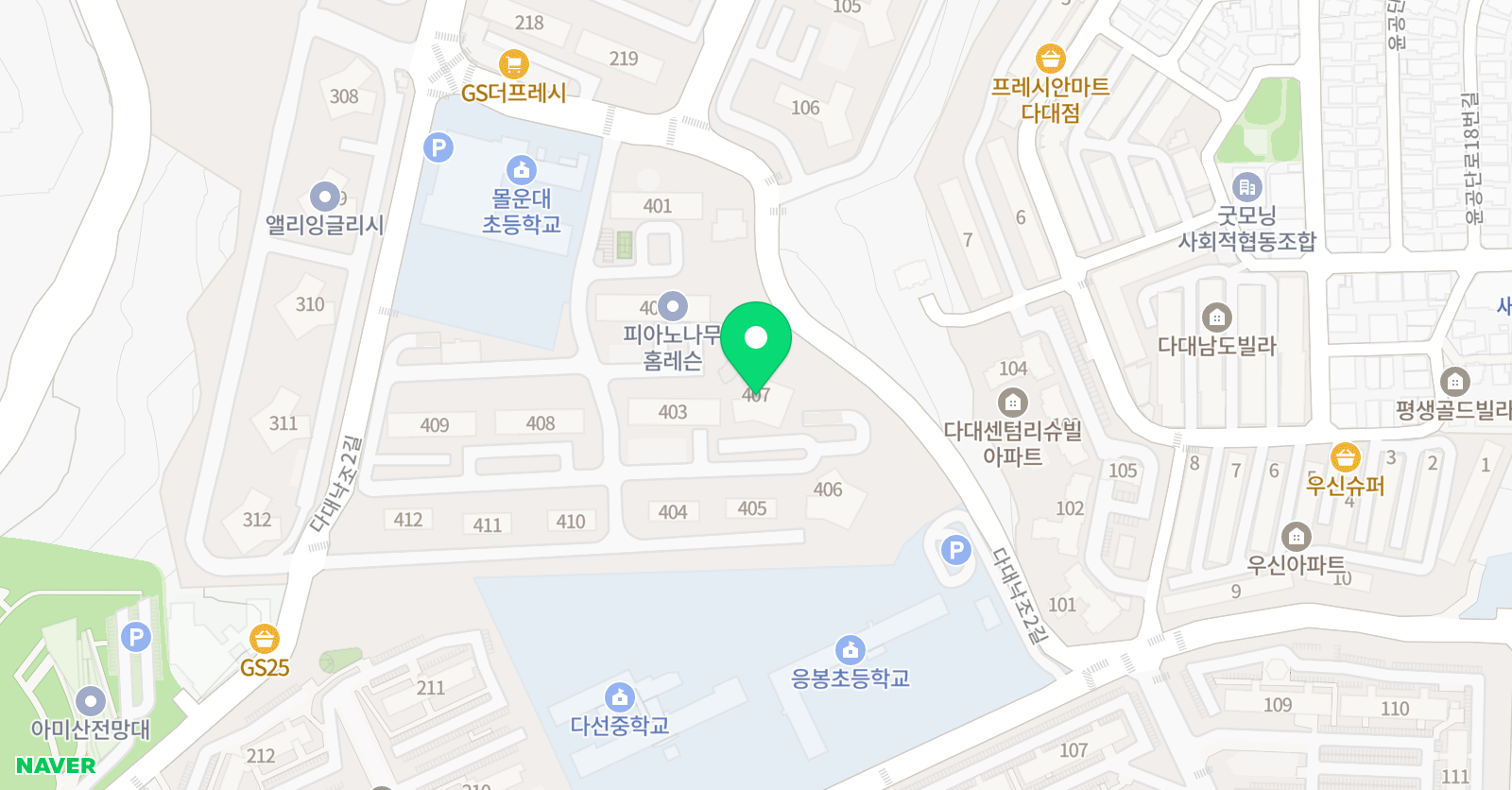 바비영어 위치