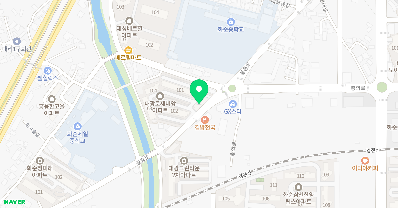 마스터 학원 위치