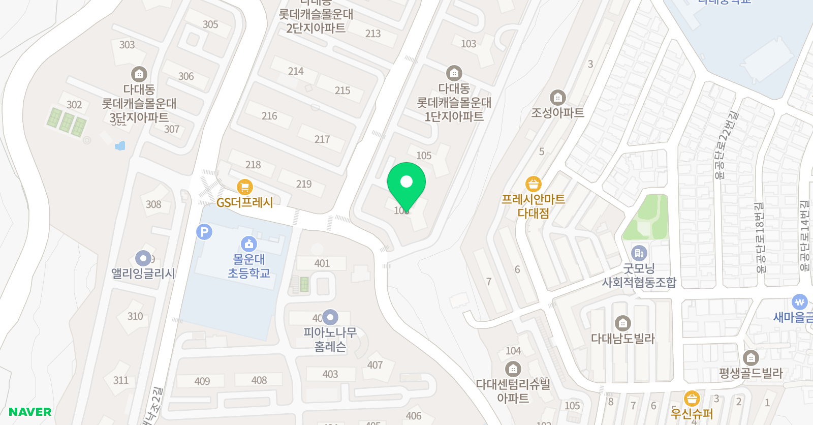 아소비 부산 다대3점 위치