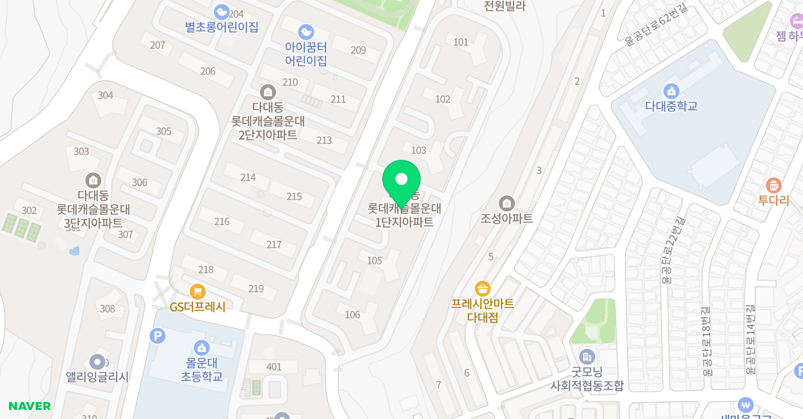 솔루니 롯데캐슬홈스쿨 위치