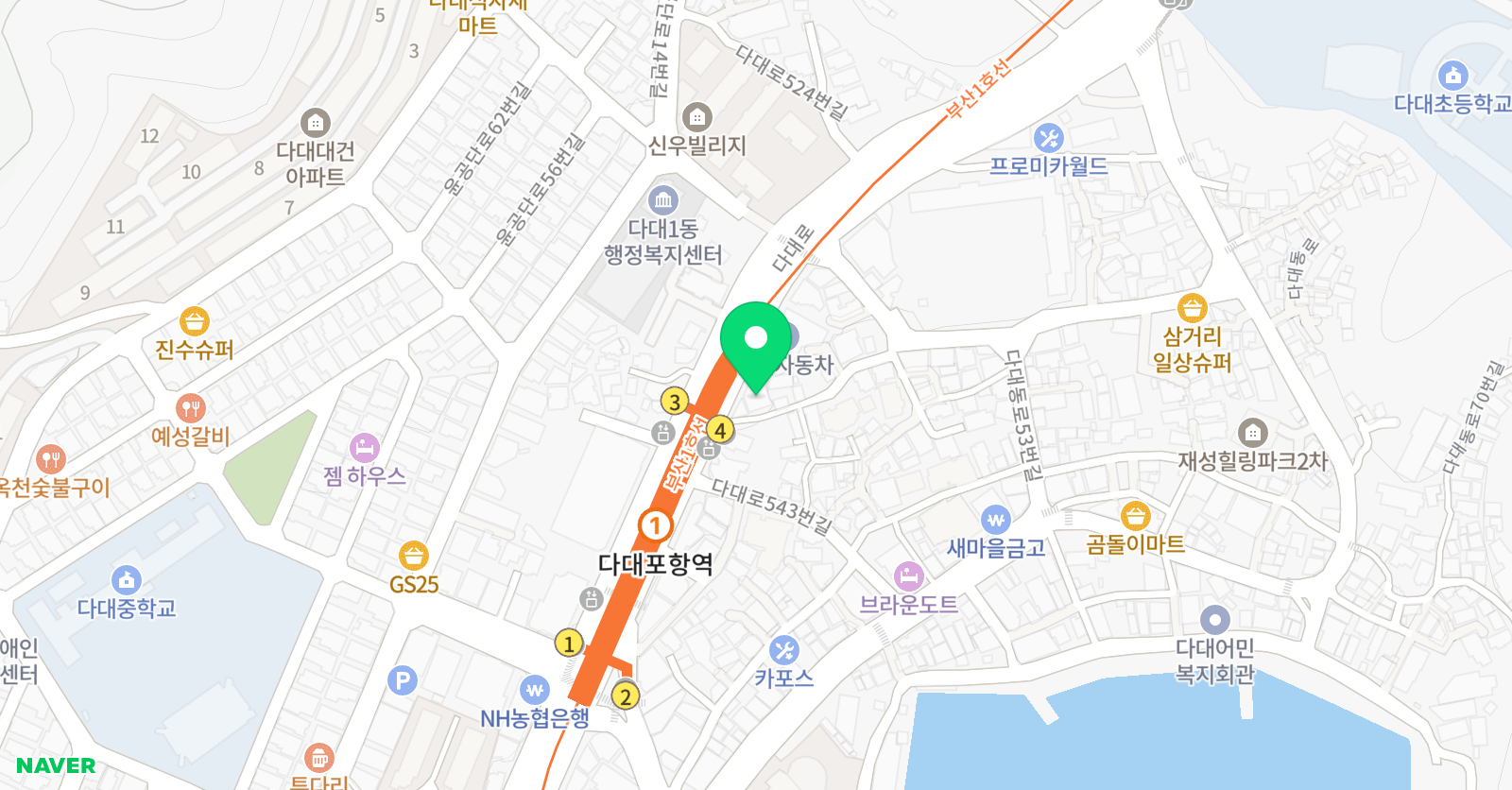 춤서리댄스학원 위치