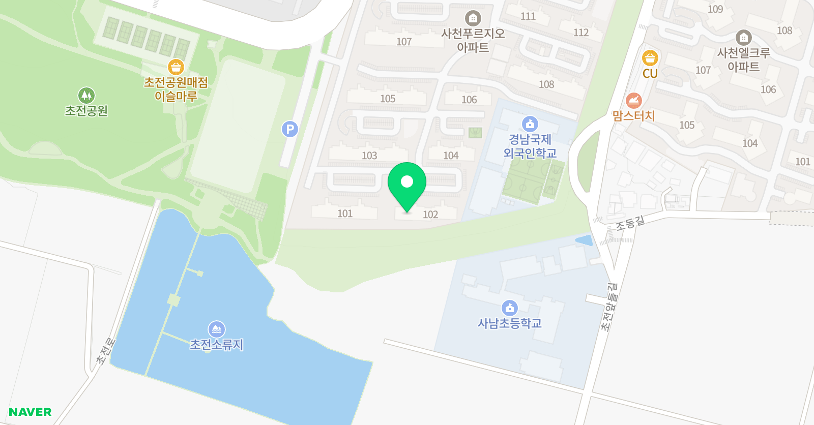 빨간펜 수학의달인 사천푸르지오점 위치