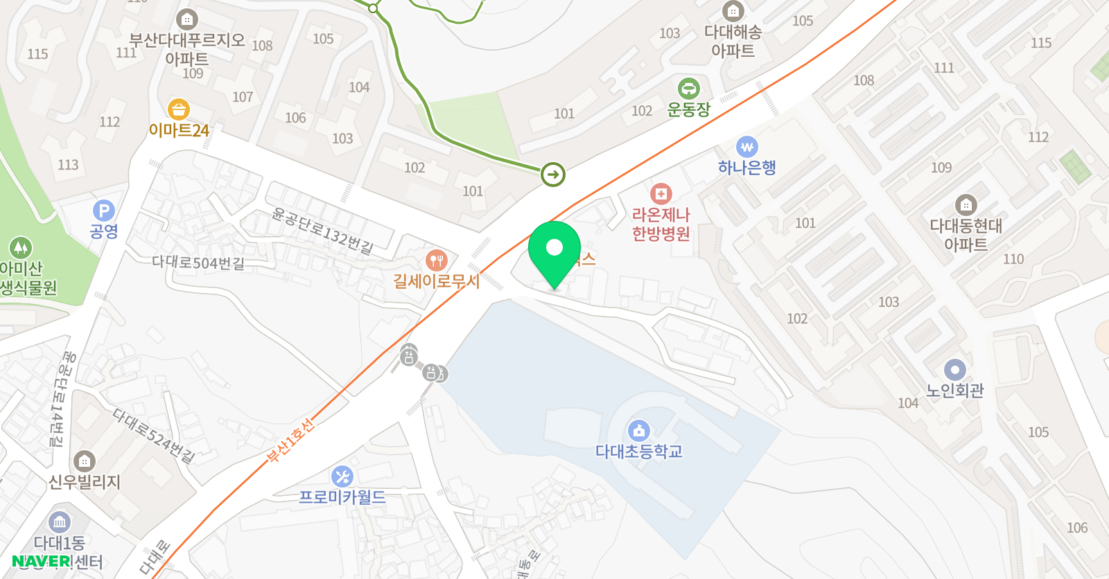 YBM ECC 사하점 위치