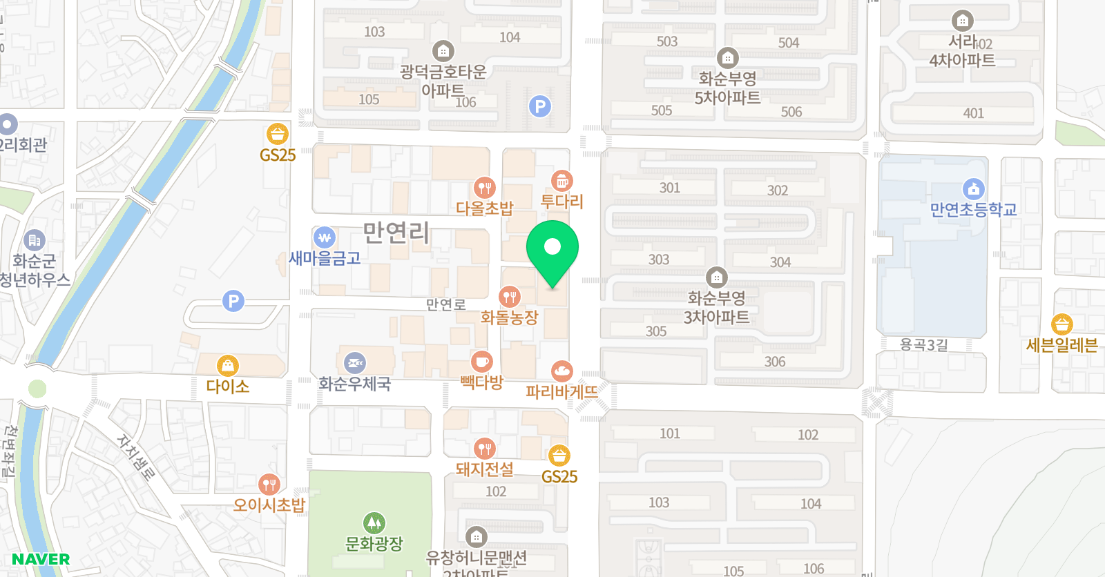 EiE고려대 어학원 전남화순캠퍼스 위치